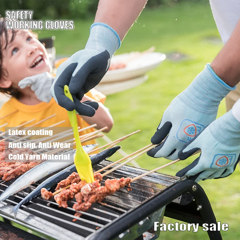 JDL Cold Yarn Weaving OEKO TEX Certification Glove Palm Dipped Natural Latex Frosted Gloves for Handing Barbecue Wearing
JDL Cold Yarn Weaving OEKO TEX Certification Glove Palm Dipped Natural Latex Frosted Gloves for Handing Barbecue Wearing
