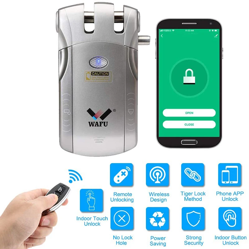 Умный дверной замок WAFU HF-010W Wifi Tuya/Smartlife, невидимый БЕСКЛЮЧЕВОЙ замок для входной двери, электронный замок
Умный дверной замок WAFU HF-010W Wifi Tuya/Smartlife, невидимый БЕСКЛЮЧЕВОЙ замок для входной двери, электронный замок