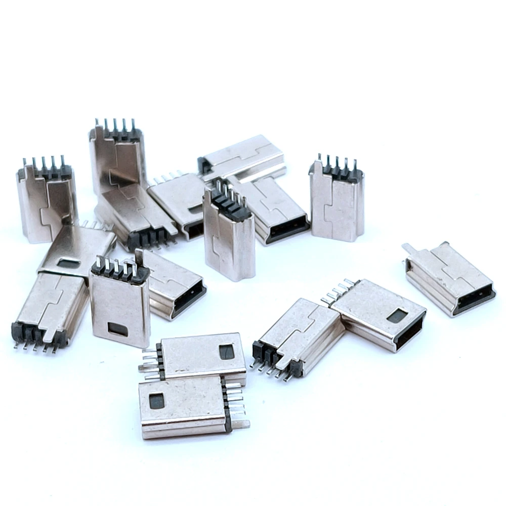 DIY MINI USB мужской разъем мини для Т образная Мужская головка 5P Прямой штекер BNC SMT