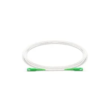 White Fiber Optic Patch Cord SC APC Cable LSZH Jacket G.657 Jumper Simplex SM specially designed for FTTH application