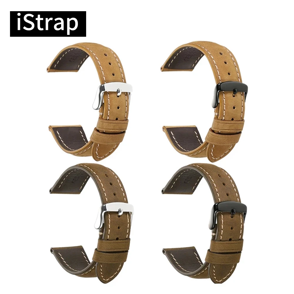 Ремешок iStrap из натуральной кожи импортный кожаный ремешок для французских часов