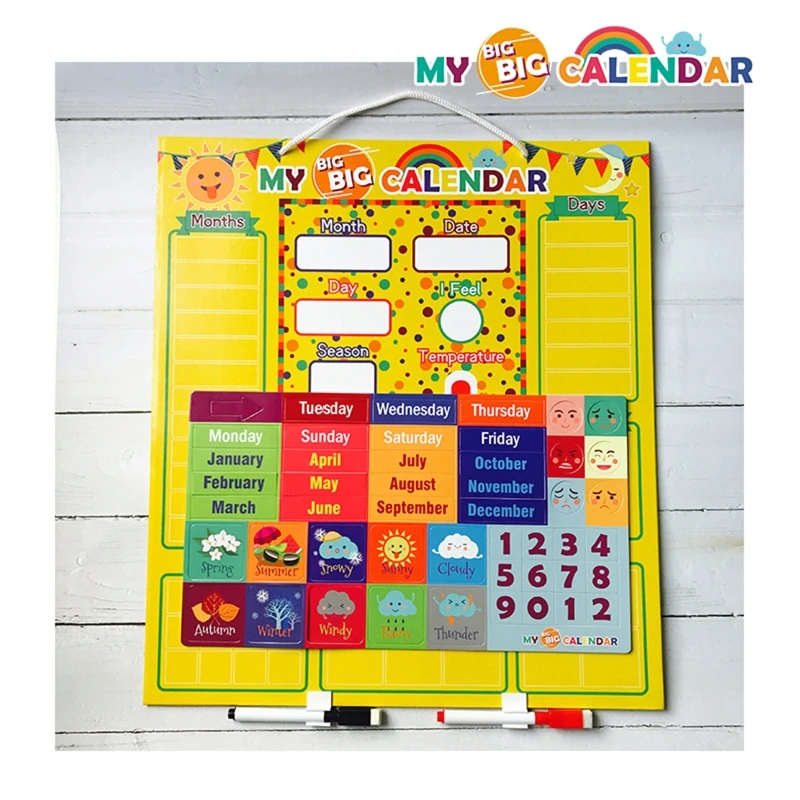 Weather Calendar Magnetic Board Whole Brain Development Enlightenment Creative Children Toys K1KC
Weather Calendar Magnetic Board Whole Brain Development Enlightenment Creative Children Toys K1KC