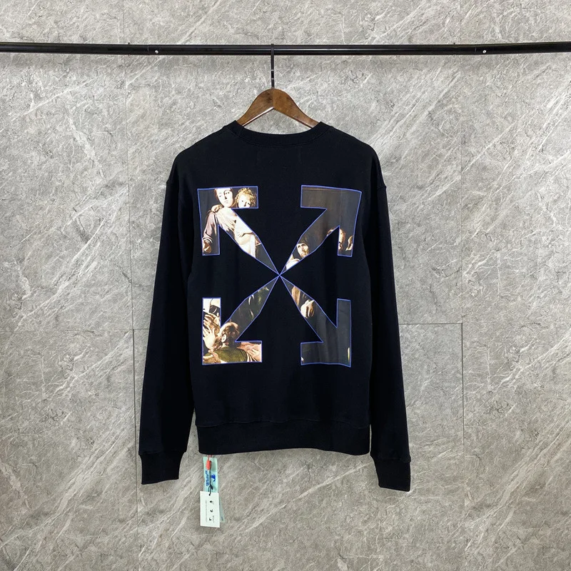 Autumn winter 2021 new men's and women's casual large loose fitting religious ow sweater
Autumn winter 2021 new men's and women's casual large loose fitting religious ow sweater
