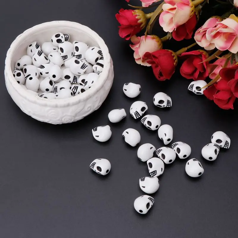 60pcs Skull Head Loose Beads For Bracelet Necklace DIY Making Charm Jewelry Crafts QXNB
60pcs Skull Head Loose Beads For Bracelet Necklace DIY Making Charm Jewelry Crafts QXNB