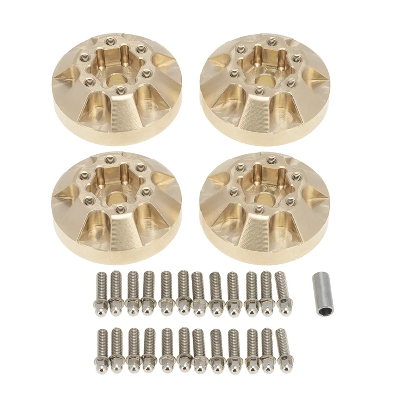 4PCS Brass 12mm Weighted Wheel Hex Hub Weights for 1/10 RC Crawler 1.9 2.2 Wheel Rim Axial SCX10 Traxxas TRX4 D90
4PCS Brass 12mm Weighted Wheel Hex Hub Weights for 1/10 RC Crawler 1.9 2.2 Wheel Rim Axial SCX10 Traxxas TRX4 D90