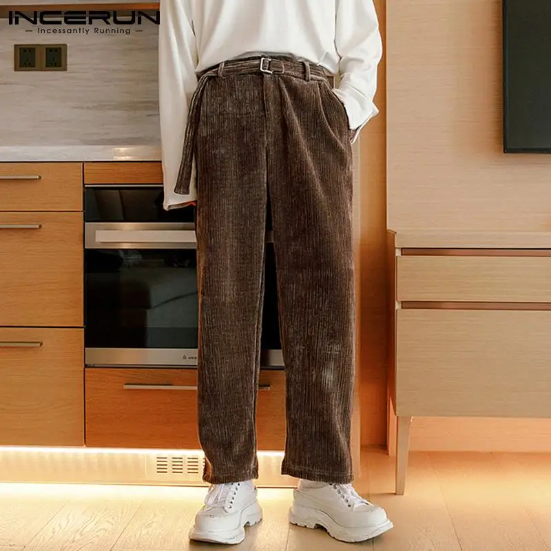 2022 Men Corduroy Pants Joggers Lace Up Streetwear Solid Color Retro Casual Trousers Men Pockets Leisure Pantalon 5XL INCERUN 7 
2022 Men Corduroy Pants Joggers Lace Up Streetwear Solid Color Retro Casual Trousers Men Pockets Leisure Pantalon 5XL INCERUN 7