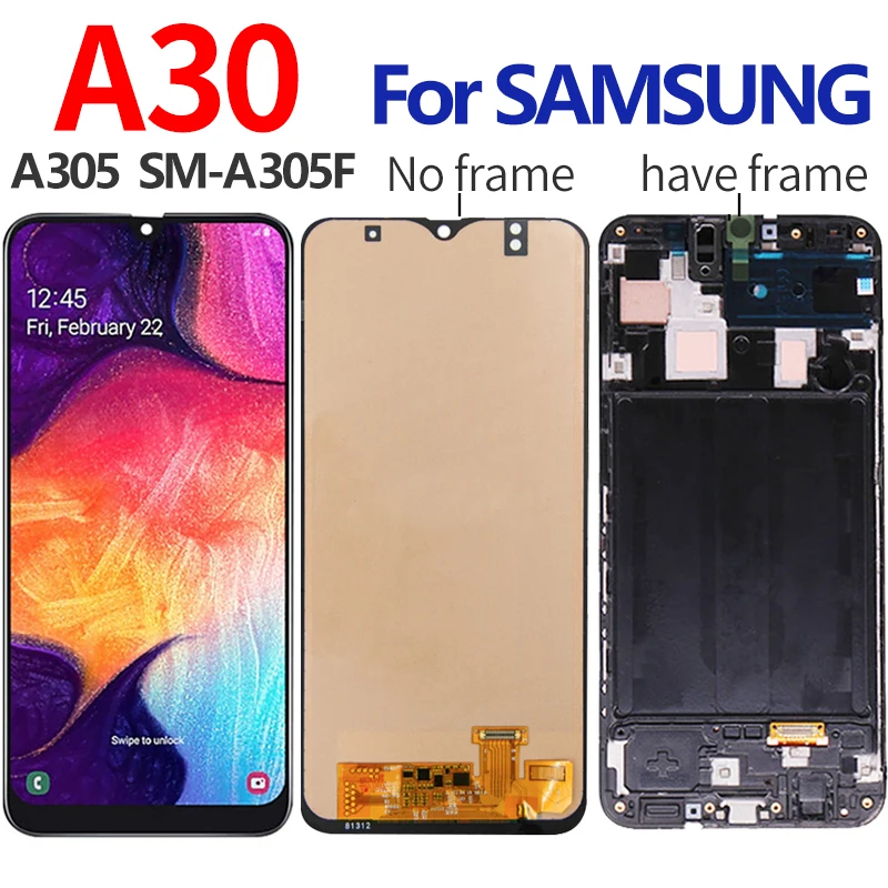 ЖК-дисплей с сенсорным экраном и дигитайзером в сборе для Samsung Galaxy A30 2019 A305 A305/DS A305F A305FD A305A
ЖК-дисплей с сенсорным экраном и дигитайзером в сборе для Samsung Galaxy A30 2019 A305 A305/DS A305F A305FD A305A
