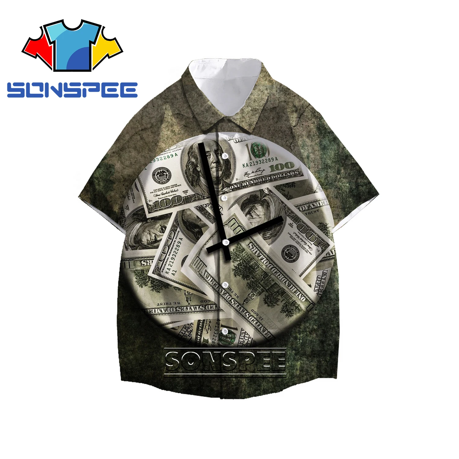 SONSPEE Summer 3D Print Money Currency Hawaiian Shirt Men Women Fashion Funny Harajuku Hiphop Shirt Beach Casual Short Sleeves
SONSPEE Summer 3D Print Money Currency Hawaiian Shirt Men Women Fashion Funny Harajuku Hiphop Shirt Beach Casual Short Sleeves