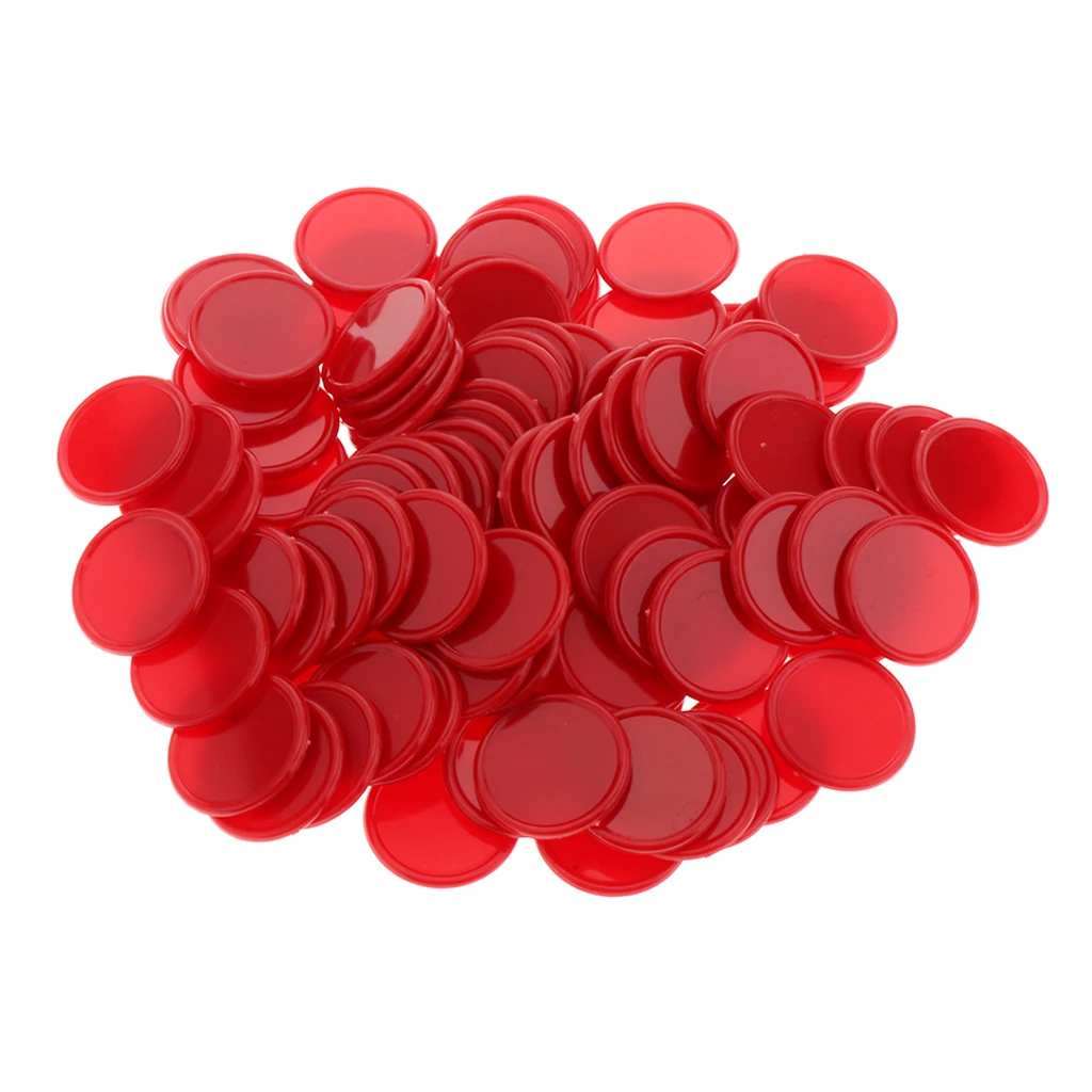 Set of 100 1 Inch Plastic Learning Counting Counters Game Tokens Mini Poker Chips
Set of 100 1 Inch Plastic Learning Counting Counters Game Tokens Mini Poker Chips