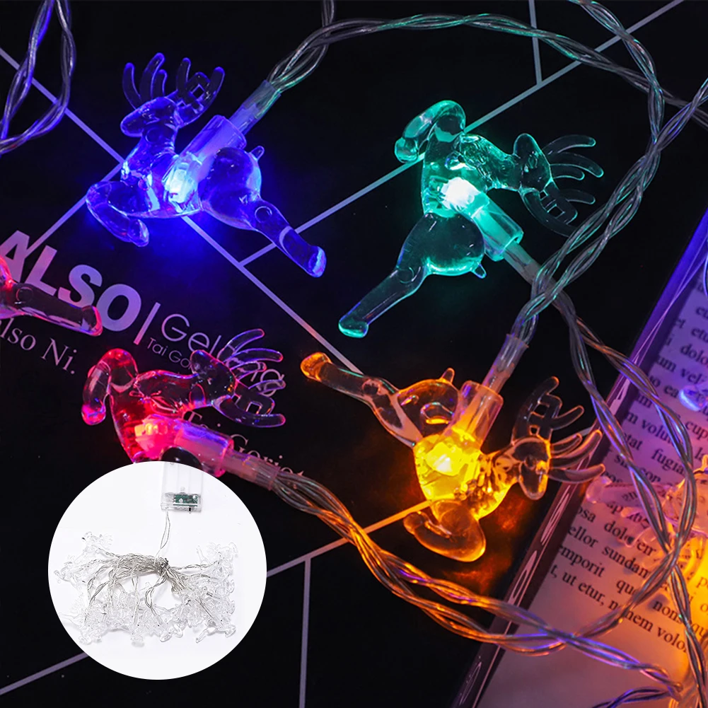 10/20 Leds Christmas Elk Holiday Lights Copper Wire LED String Fairy Lights 1.5m/3m Home Garden Party Christams Decoration Light
10/20 Leds Christmas Elk Holiday Lights Copper Wire LED String Fairy Lights 1.5m/3m Home Garden Party Christams Decoration Light