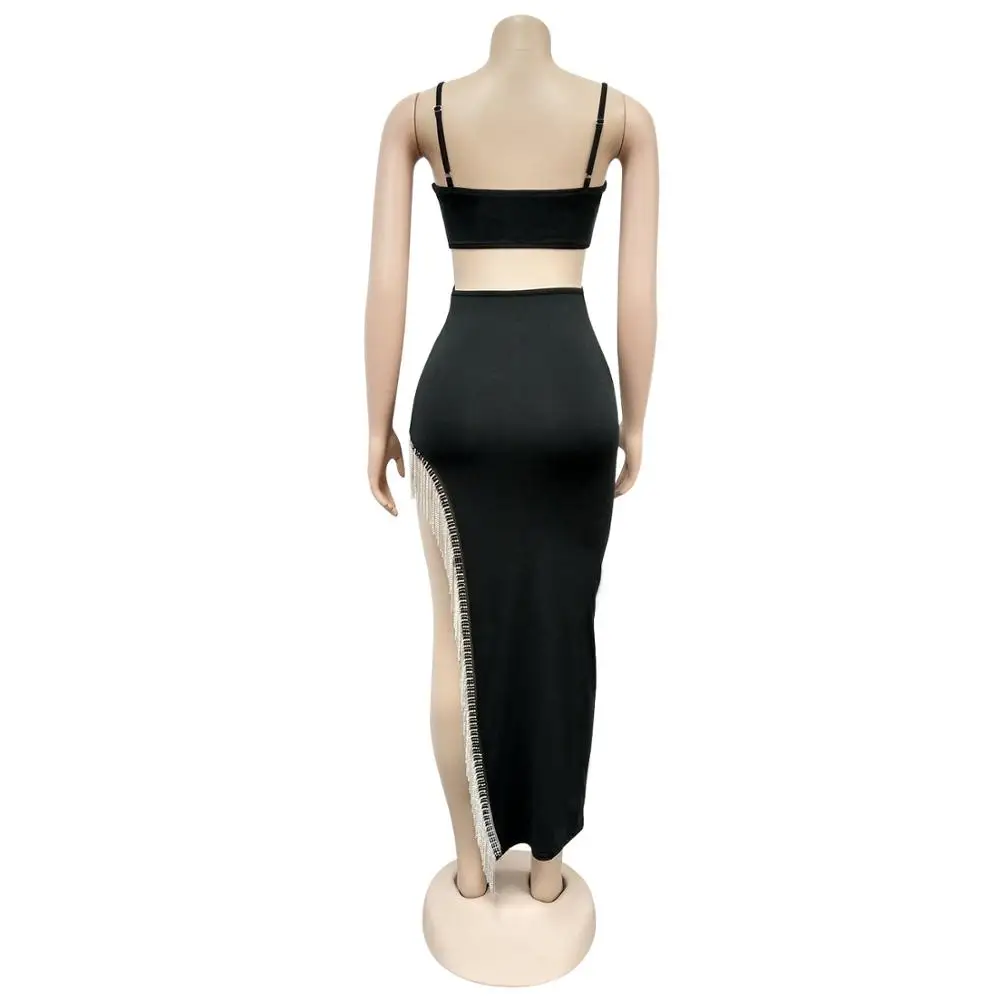 Summer 2020 sexy solid color nightclub dress fashion slim party V-neck sleeveless women's suspender vest long skirt
Summer 2020 sexy solid color nightclub dress fashion slim party V-neck sleeveless women's suspender vest long skirt