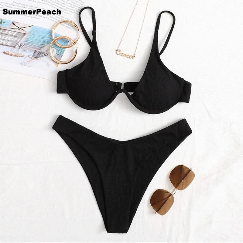 Черно-белый однотонный комплект бикини SummerPeach, Женский треугольный сексуальный купальник из двух предметов, новинка 2021, пляжный купальный к...
Черно-белый однотонный комплект бикини SummerPeach, Женский треугольный сексуальный купальник из двух предметов, новинка 2021, пляжный купальный к...