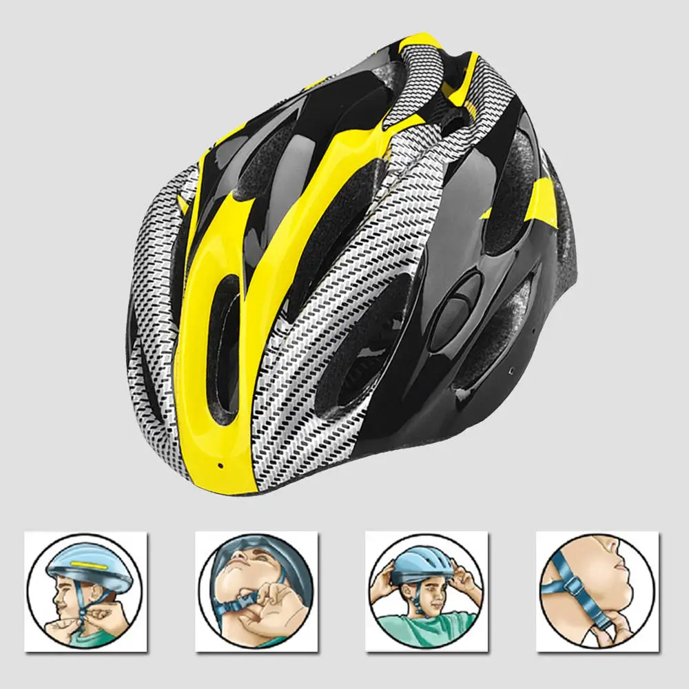 Bicycle Helmet Ultralight In-mold Cycling Helmet With Visor Breathable Road Mountain MTB Outdoor Bike Helmet
Bicycle Helmet Ultralight In-mold Cycling Helmet With Visor Breathable Road Mountain MTB Outdoor Bike Helmet