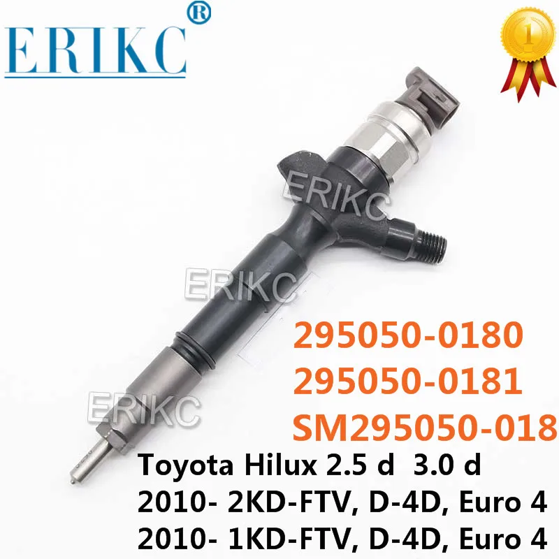 295050-0180 295050-0181 SM295050-0180 23670-09350 23670-39365 New Injector for Denso Toyota Hilux 2.5d 3.0d 2010-2KD-FTV 1KD-FTV
295050-0180 295050-0181 SM295050-0180 23670-09350 23670-39365 New Injector for Denso Toyota Hilux 2.5d 3.0d 2010-2KD-FTV 1KD-FTV