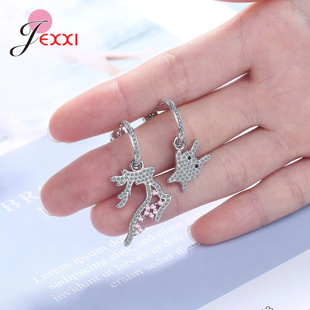 Top Quality Women Girls Fashion 925 Sterling Silver Animal Drop Earrings Rabbit Deer Design Dangle Earrings Wholesale
Top Quality Women Girls Fashion 925 Sterling Silver Animal Drop Earrings Rabbit Deer Design Dangle Earrings Wholesale