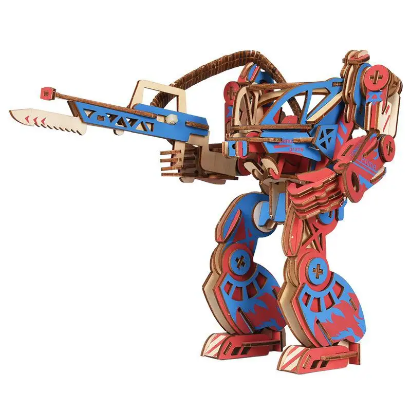 Robot Wooden Three-dimensional Puzzle Diy Handmade Kindergarten Gift Boy Puzzle Parent-child Communication Children's Toy
Robot Wooden Three-dimensional Puzzle Diy Handmade Kindergarten Gift Boy Puzzle Parent-child Communication Children's Toy