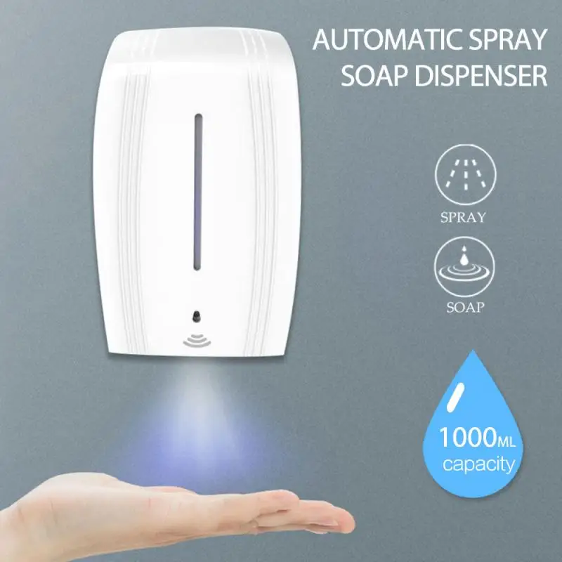 1000ML Automatic Sensor Mist Spray Hand Disinfection Soap Dispenser Wall-mounted Liquid Soap Dispensers for Kitchen Bathroom
1000ML Automatic Sensor Mist Spray Hand Disinfection Soap Dispenser Wall-mounted Liquid Soap Dispensers for Kitchen Bathroom