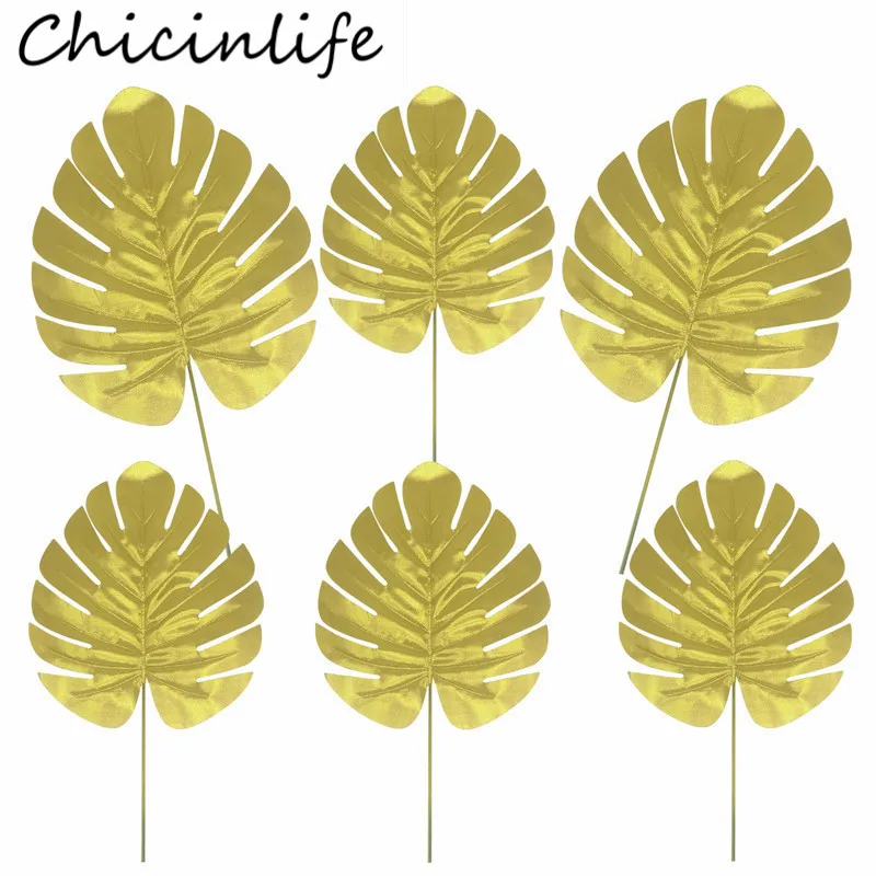 Chicinlife 5 шт. искусственные Пальмовые Листья декор для дня рождения дома свадьбы