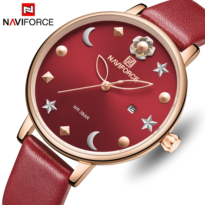 Top Brand Women Luxury Watches NAVIFORCE Waterproof Sport Wristwatches Ladies New Fashion Quartz Leather Clock Relogios Feminino
Top Brand Women Luxury Watches NAVIFORCE Waterproof Sport Wristwatches Ladies New Fashion Quartz Leather Clock Relogios Feminino