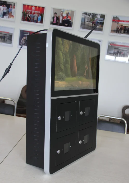 22 inch LCD Screen advertising display screen Mobile Phone Charging Kiosk/Station/Locker smart charger
22 inch LCD Screen advertising display screen Mobile Phone Charging Kiosk/Station/Locker smart charger