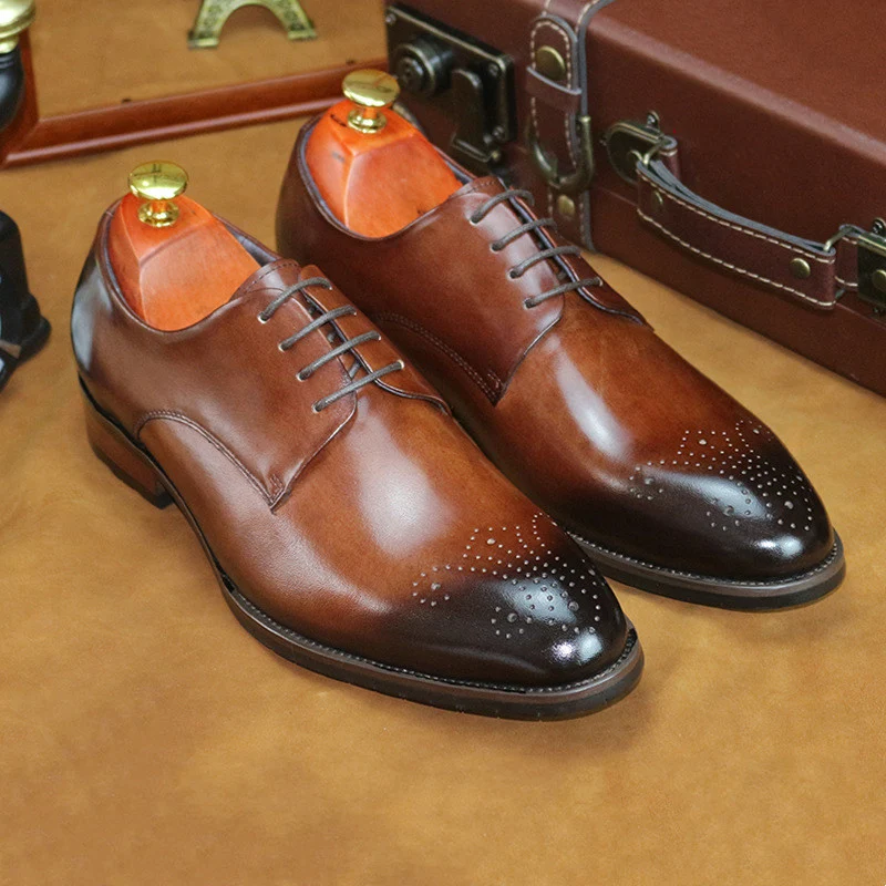 England business formal dress shoes men casual breathable cow leather brogue shoe gentleman handmade oxfords bullock footwear
England business formal dress shoes men casual breathable cow leather brogue shoe gentleman handmade oxfords bullock footwear