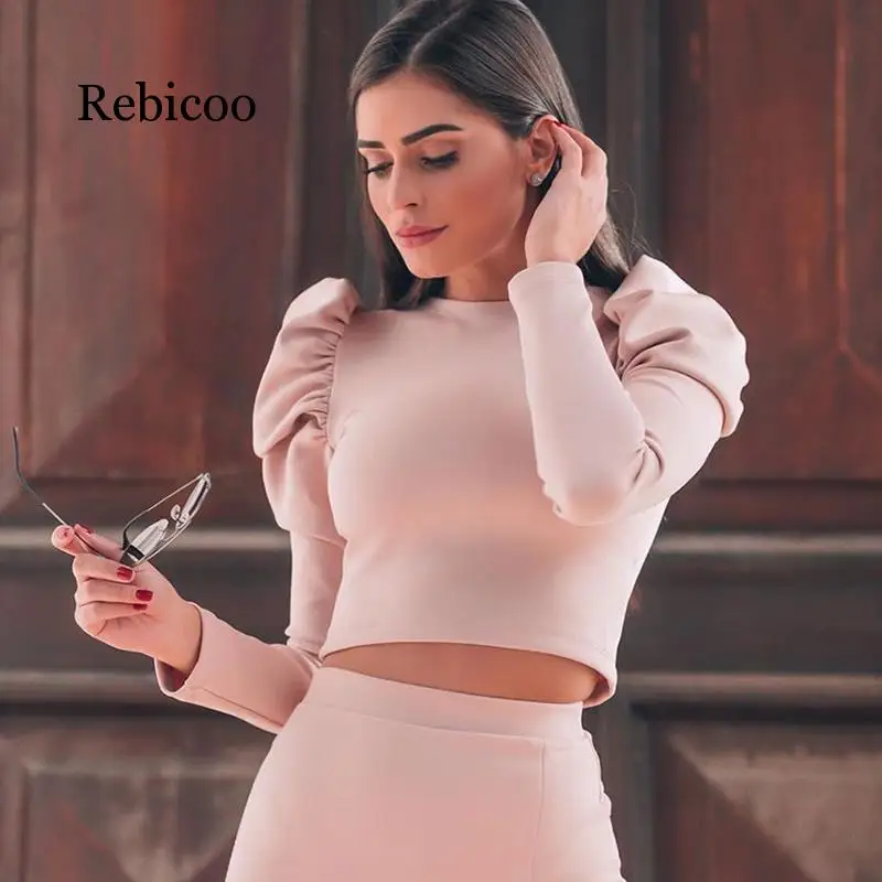 Autumn Women's Round Neck Puff Shoulder Summer Top Long Sleeve Slim Solid Color Loose Shirt
Autumn Women's Round Neck Puff Shoulder Summer Top Long Sleeve Slim Solid Color Loose Shirt