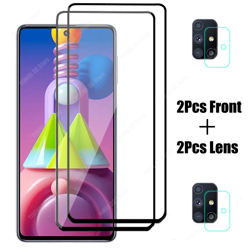 Защитное стекло для Samsung Galaxy M51 2020 M31S M31 защита экрана камеры закаленное M21 M11 M01