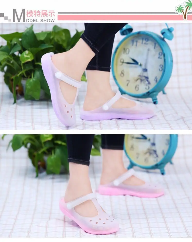 New Sandals Printed Jelly Hole Shoes Women's Sand Shoes Thick-soled Women's Sandals 2019
New Sandals Printed Jelly Hole Shoes Women's Sand Shoes Thick-soled Women's Sandals 2019