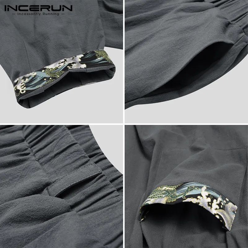 INCERUN Vintage Men Wide Leg Pants Print Patchwork Baggy Joggers Elastic Waist Pantalon 2021 Streetwear Casual Trousers S-5XL
INCERUN Vintage Men Wide Leg Pants Print Patchwork Baggy Joggers Elastic Waist Pantalon 2021 Streetwear Casual Trousers S-5XL