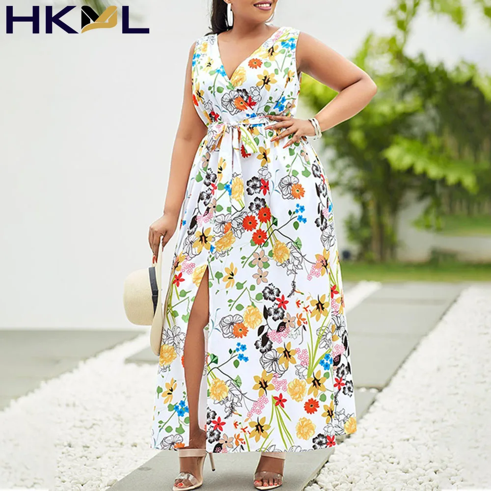 Women's Dress High Waist Bandage Sleeveless V-neck Thin Printing Temperament Commute Casual Dress Summer 2021
Women's Dress High Waist Bandage Sleeveless V-neck Thin Printing Temperament Commute Casual Dress Summer 2021