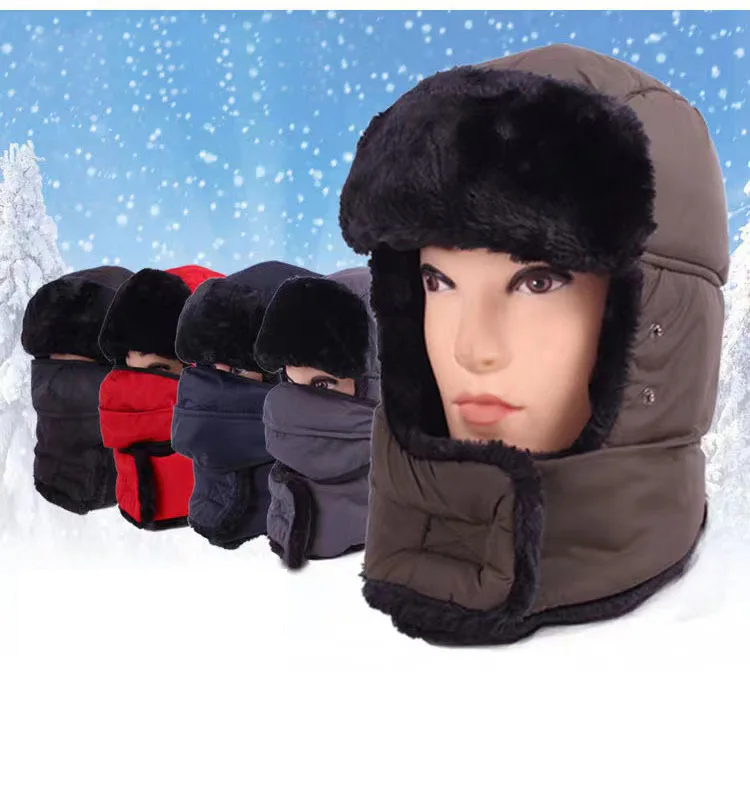 Winter thickened Bomber hat upgraded men's and women's outdoor windproof cap cycling Hat Winter cycling hat skiing warm hat
Winter thickened Bomber hat upgraded men's and women's outdoor windproof cap cycling Hat Winter cycling hat skiing warm hat