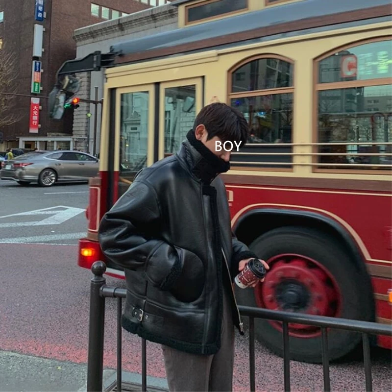 Winter Men's Waterproof Parkas Snow Jacket Casual Thicken Keep Warm Lint Cotton-padded Clothes Lamb Wool Coat Leather Clothing
Winter Men's Waterproof Parkas Snow Jacket Casual Thicken Keep Warm Lint Cotton-padded Clothes Lamb Wool Coat Leather Clothing