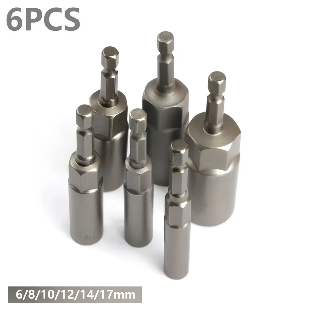 6X 6-17mm 80mmLength 1/4\" Hex Drive Magnetic Socket Impact Nut Bolt Drill Bits Hex Shank Impact Socket Adapter Voor Power Tool
6X 6-17mm 80mmLength 1/4\" Hex Drive Magnetic Socket Impact Nut Bolt Drill Bits Hex Shank Impact Socket Adapter Voor Power Tool