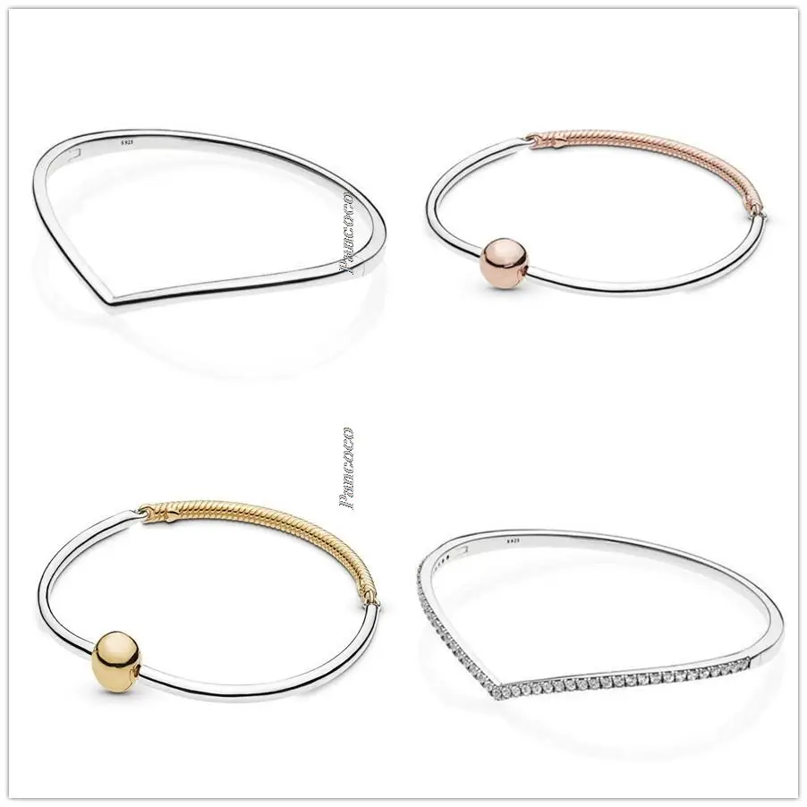 Original 925 Sterling Silver Shimmering Wish Cubic Zirconia Snake Chain Bracelet Bangle Fit Women Bead Charm Fashion Jewelry
Original 925 Sterling Silver Shimmering Wish Cubic Zirconia Snake Chain Bracelet Bangle Fit Women Bead Charm Fashion Jewelry