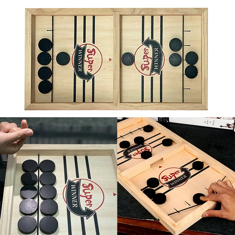 Parent-child Interactive Game Table Desktop Fast Sling Puck Game Paced SlingPuck Winner Board Family Games Toys
Parent-child Interactive Game Table Desktop Fast Sling Puck Game Paced SlingPuck Winner Board Family Games Toys