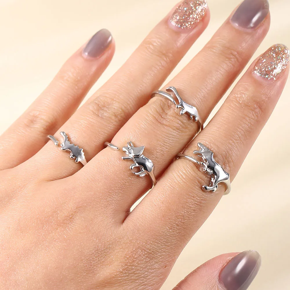 Exquisite Ancient Animal Dinosaur Ring For Women Birthday Gift Party Jewelry Stone Open Adjusting Metal Ring Punk Fashion Ring 
Exquisite Ancient Animal Dinosaur Ring For Women Birthday Gift Party Jewelry Stone Open Adjusting Metal Ring Punk Fashion Ring