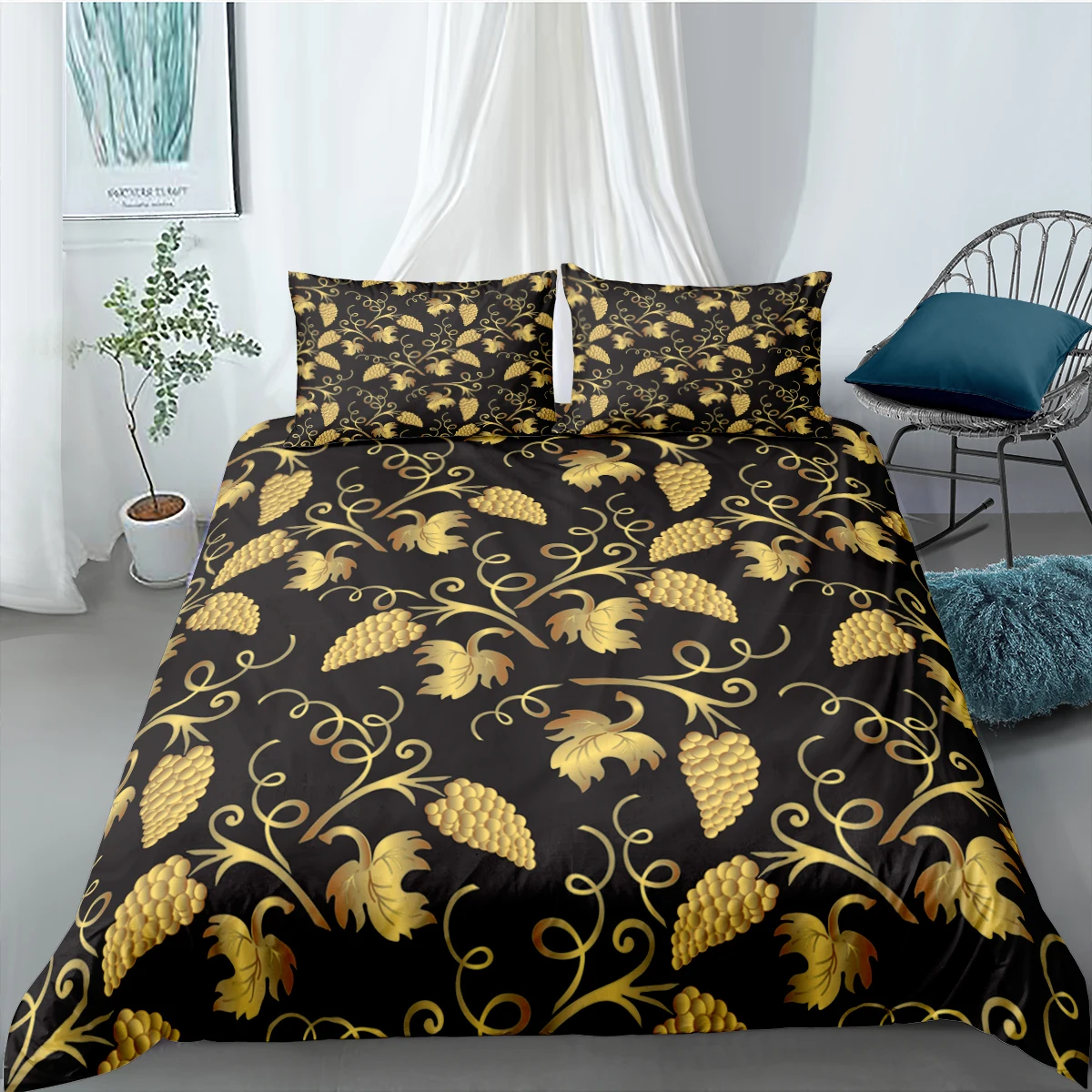 Luxury 2/3pcs Bedding Set Fashion Printed Duvet Cover Sets With Pillowcases Queen King Size Home Comforter Cover Quilt Covers
Luxury 2/3pcs Bedding Set Fashion Printed Duvet Cover Sets With Pillowcases Queen King Size Home Comforter Cover Quilt Covers