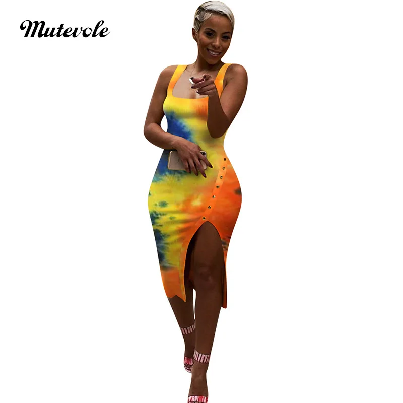 Mutevole Women Sexy High Split Tank Midi Dress Summer Sleeveless Slim Irregular Dress Fashion Bodycon Print Dress Party Wear
Mutevole Women Sexy High Split Tank Midi Dress Summer Sleeveless Slim Irregular Dress Fashion Bodycon Print Dress Party Wear