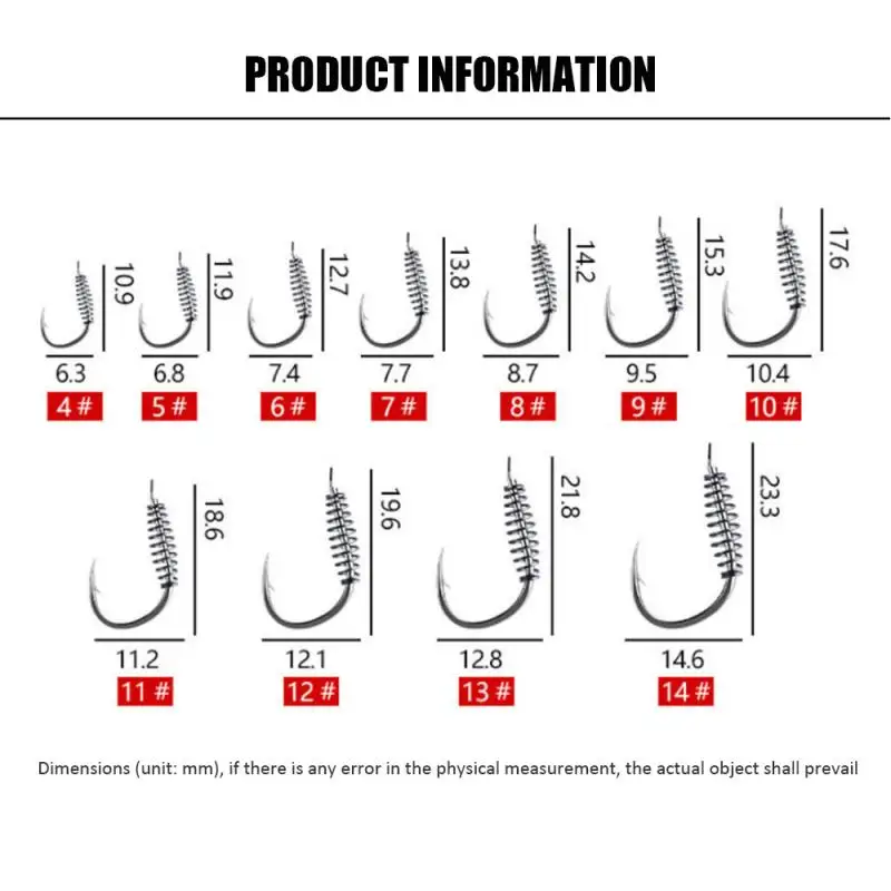 10 шт. крючки O Тип крюк Ручка рыболовный крючок острый наконечник для рыбалки 11