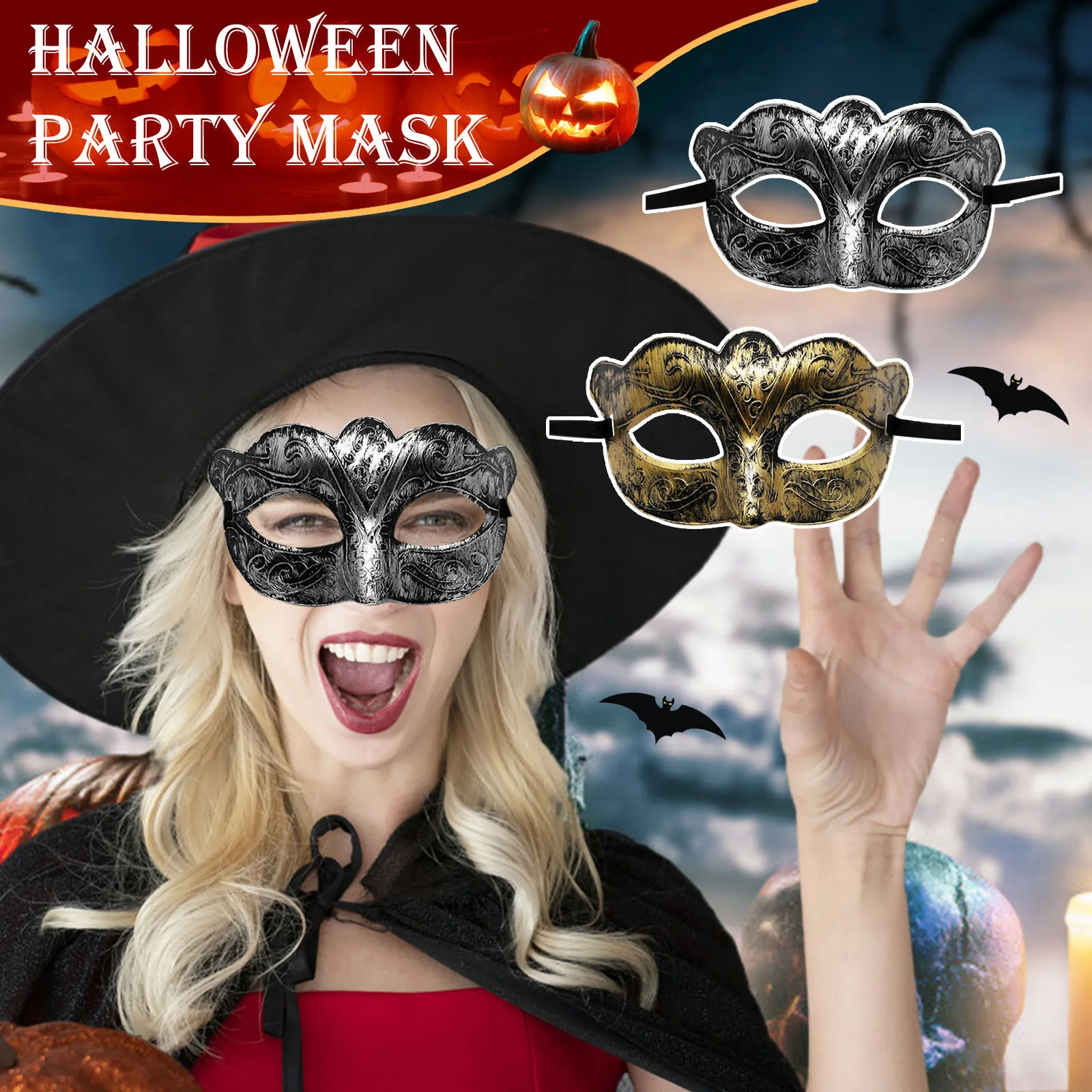 Halloween Party DIY Decorative Accessaries Party Face Mask Masquerade For Halloween Costumes Cosplay Men Women Masquerade Mask#F
Halloween Party DIY Decorative Accessaries Party Face Mask Masquerade For Halloween Costumes Cosplay Men Women Masquerade Mask#F