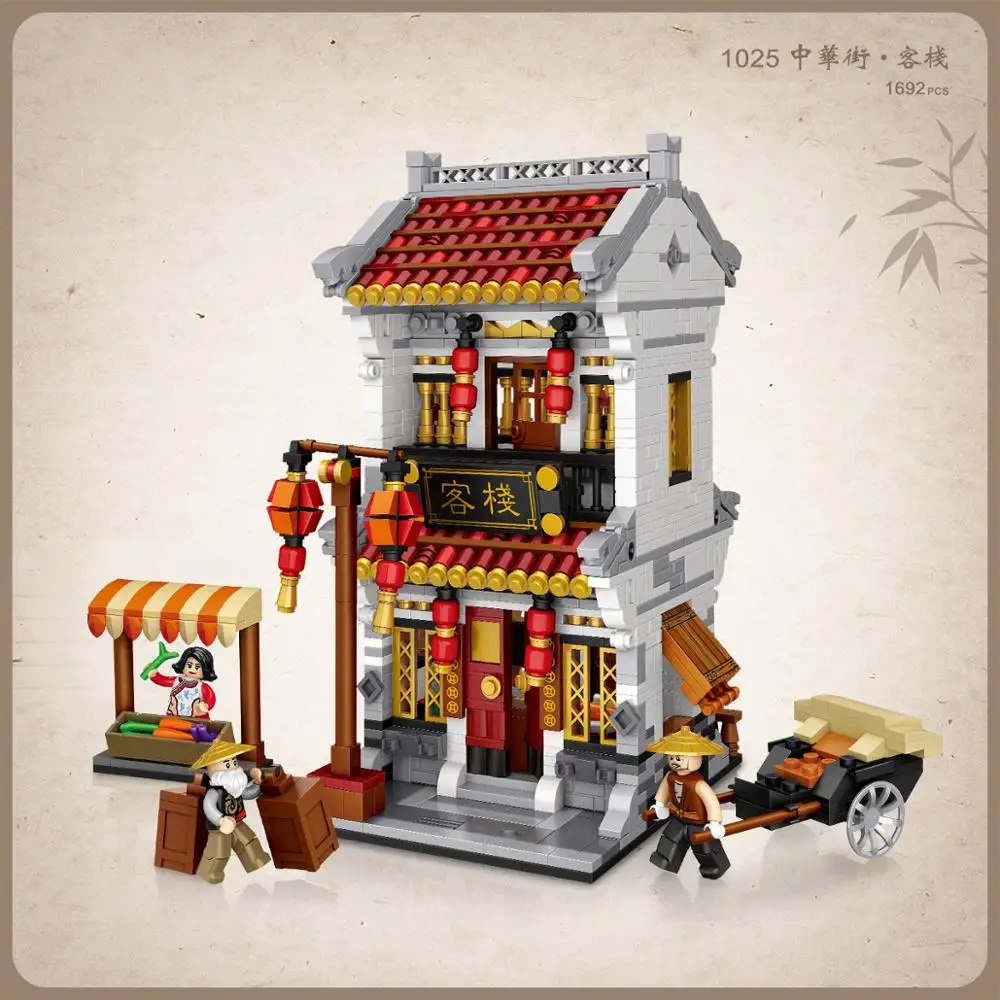 LOZ mini diamond building block chinatown city street view Traditional Chinese medicine shop Teahouse Inn hotel educational toys
LOZ mini diamond building block chinatown city street view Traditional Chinese medicine shop Teahouse Inn hotel educational toys