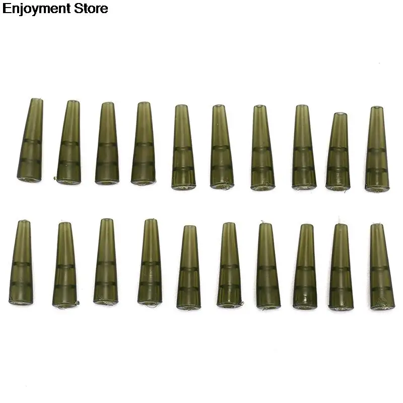 20 шт для рыбалки на карпа, мини втулок против запутывания соединиться с рыболовный крючок зеленые резиновые быстросменная деталь крюка рук...