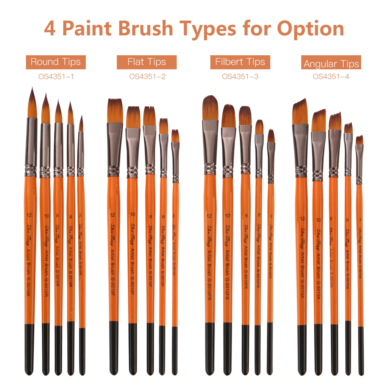 Professional Paint Brushes Set 5pcs Artist Paintbrush Nylon Hair Wooden Handle for Acrylic Oil Gouache Face Art Craft Painting
Professional Paint Brushes Set 5pcs Artist Paintbrush Nylon Hair Wooden Handle for Acrylic Oil Gouache Face Art Craft Painting