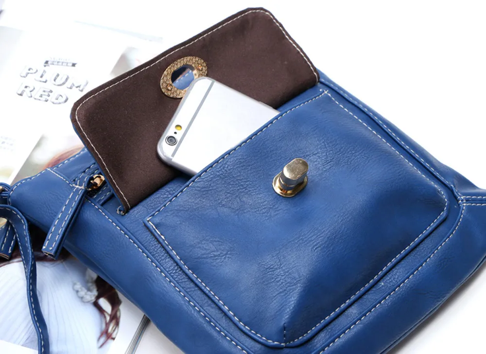 Women Retro Crossbody Bags Fashion Vintage Leather Handbag Satchel Vintage Solid PU Leather Shoulder Messenger Bag 2019 New 
Women Retro Crossbody Bags Fashion Vintage Leather Handbag Satchel Vintage Solid PU Leather Shoulder Messenger Bag 2019 New