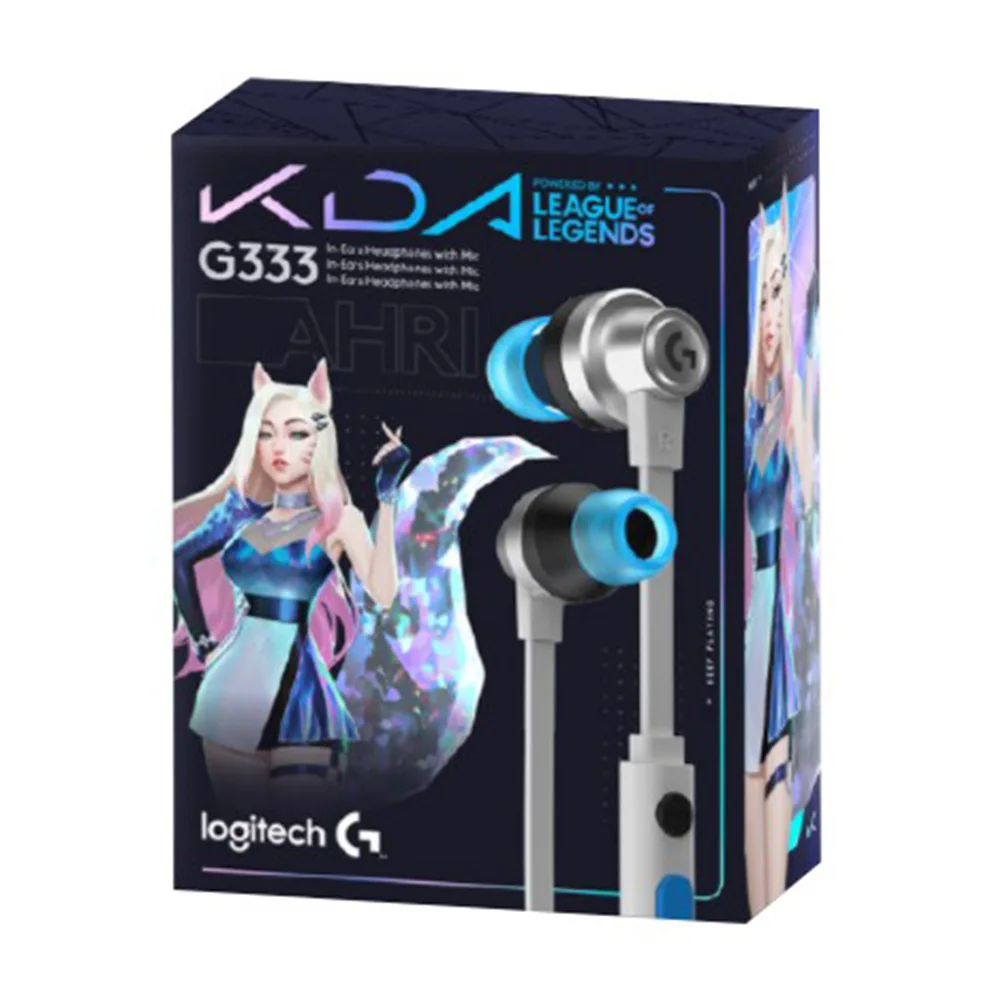 Logitech G333 3.5mm KDA Limited Edition In-Ear Gaming Headphones with Microphone USB for Laptop PC Gaming LOL K/DA Earphone
Logitech G333 3.5mm KDA Limited Edition In-Ear Gaming Headphones with Microphone USB for Laptop PC Gaming LOL K/DA Earphone