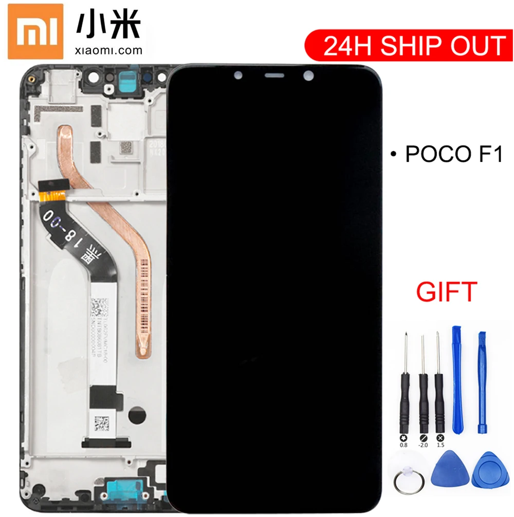 Сменный сенсорный ЖК-дисплей с рамкой для 6 18 "Xiaomi poco F1 | Мобильные телефоны и