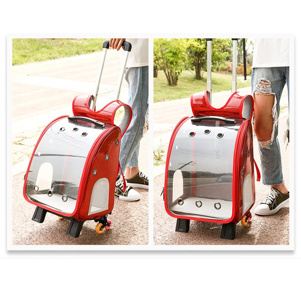 Dog Cat Carrying Backpack Pet Travel Carrier with Double Wheels for Bag Small Pet Cat carrying new
Dog Cat Carrying Backpack Pet Travel Carrier with Double Wheels for Bag Small Pet Cat carrying new