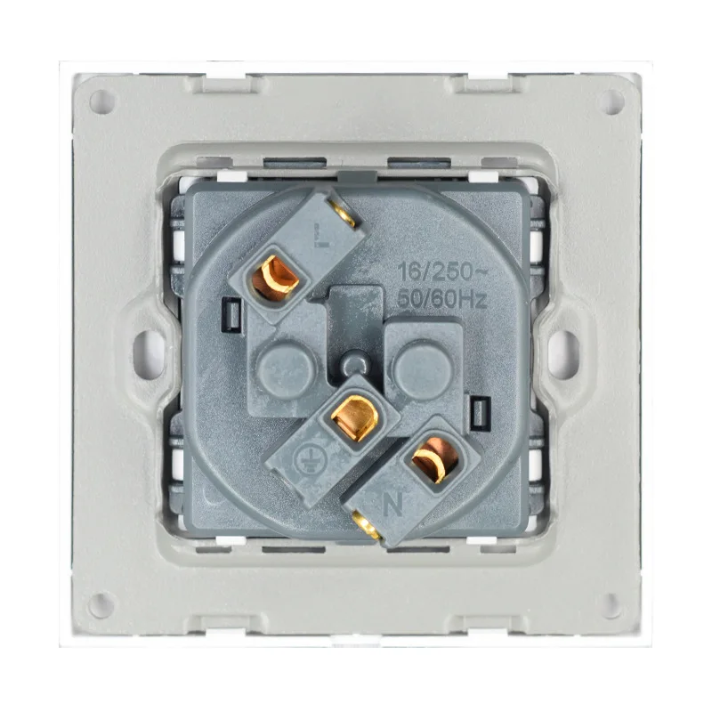 French Standard Power Socket with Cover, AC110~250V 16A Flame Retardant PC Panel 86mm*86mm Wall Electrical Outlet
French Standard Power Socket with Cover, AC110~250V 16A Flame Retardant PC Panel 86mm*86mm Wall Electrical Outlet