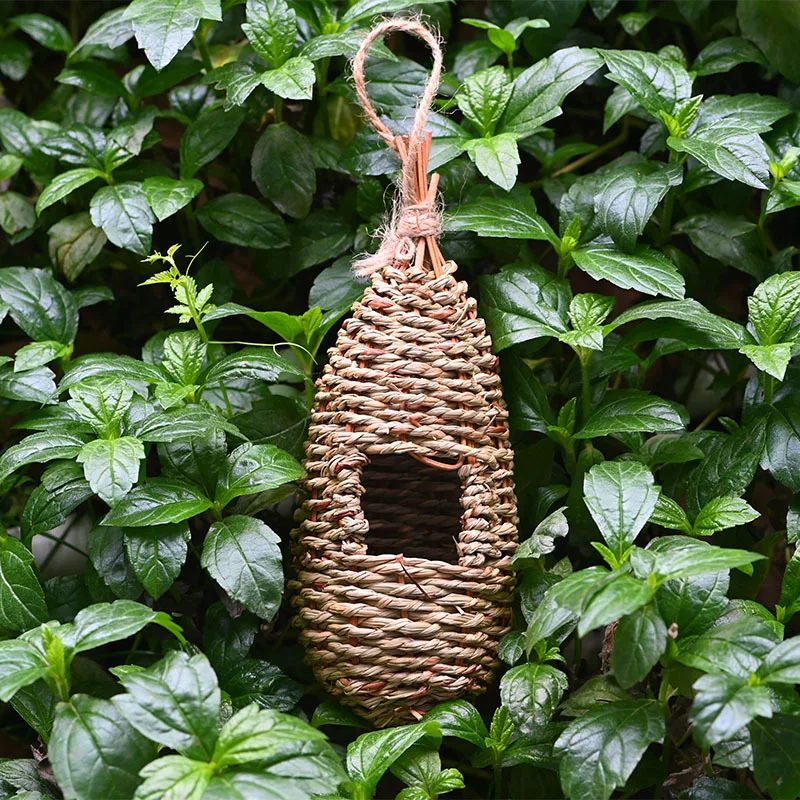 Hanging Bird House Natural Fiber Bird House Outdoor Cage Shelter Hideout Pet Products Hand-woven Bird Nest Straw Rope Bird Nest
Hanging Bird House Natural Fiber Bird House Outdoor Cage Shelter Hideout Pet Products Hand-woven Bird Nest Straw Rope Bird Nest