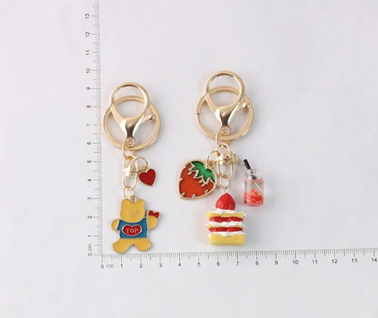 New Ins Bear Dessert Chocolate Coffee Cake Keychain Metal Pendant Accessories Key Chain Car Gift Keyring
New Ins Bear Dessert Chocolate Coffee Cake Keychain Metal Pendant Accessories Key Chain Car Gift Keyring